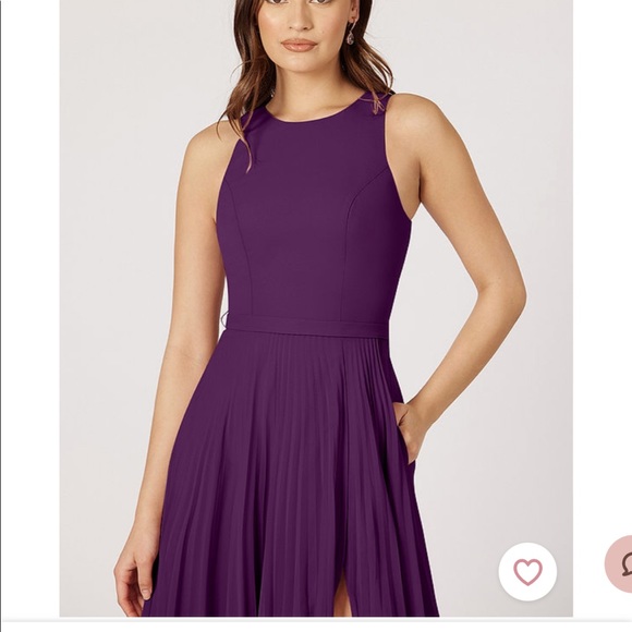 Azazie Lindie in Grape - Picture 5 of 7